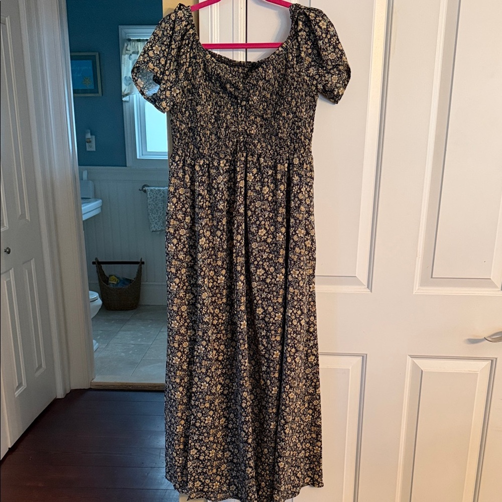 Floral Black Dress